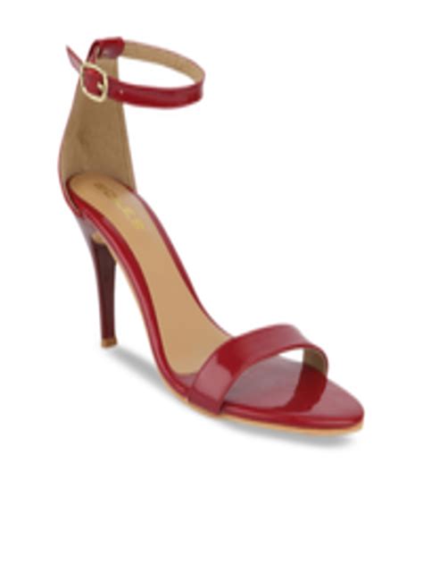 Buy Soles Women Red Solid Heels Heels For Women 10362863 Myntra