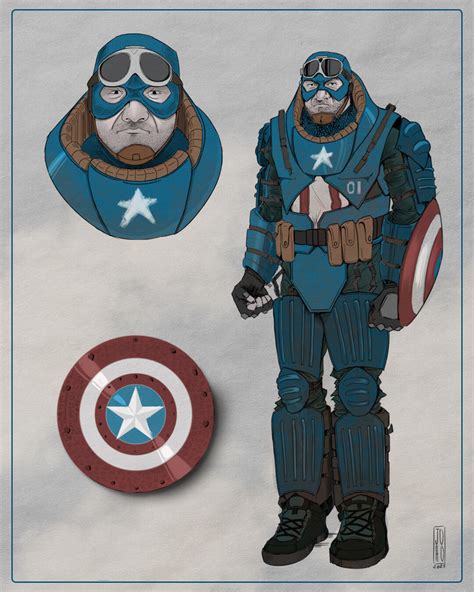 Artstation Armored Captain America Concept Art