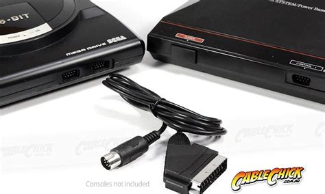 Sega Master System Mk1 And Mega Drive Mk1 To Rgb Scart Av Cable Retro
