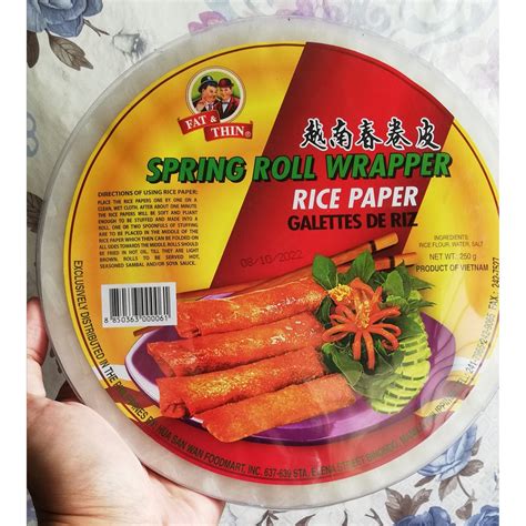 Spring Roll Wrapper Rice Paper Shopee Philippines