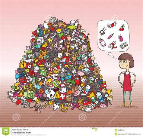 Find Objects Visual Game. Solution In Hidden Layer! Stock Vector - Illustration of pile, mind ...