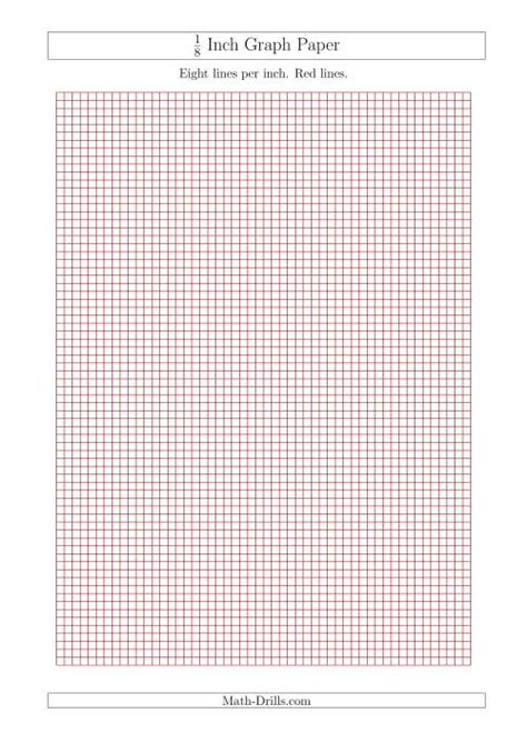 graph paper  red lines  size red