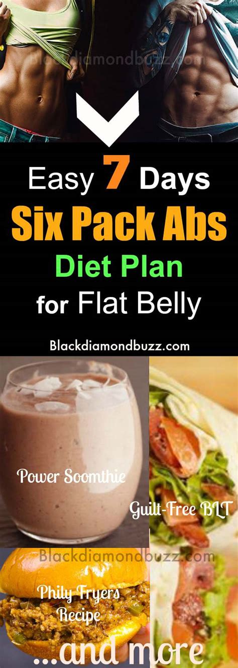 This six pack diet plan offers you a great starting point with 4 days of meals and snacks! Easy 7 Days Six Pack Abs Diet Plan for Flat Stomach