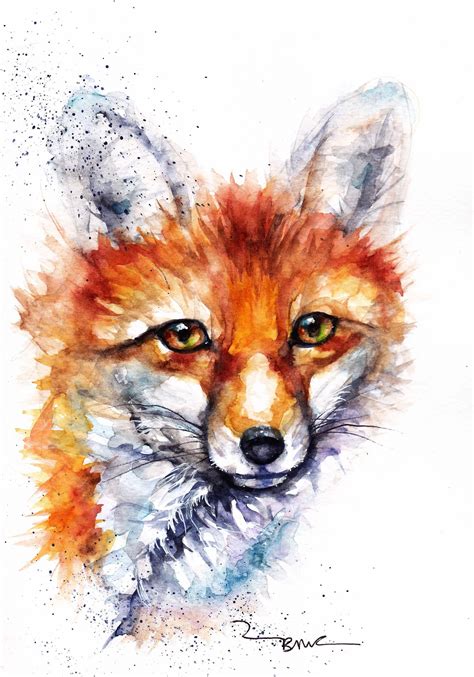 Pin By Кан Мария On Color My World With Paint In 2020 Fox Painting
