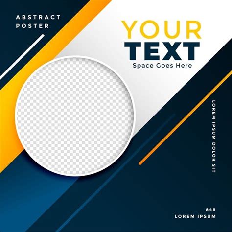 Free Vector Sports Style Modern Banner With Image Space Business