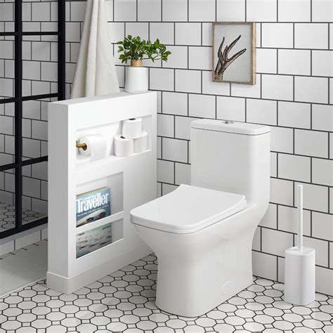 Swiss Madison Carre 1 Piece 08128 Gpf Dual Flush Square Toilet In