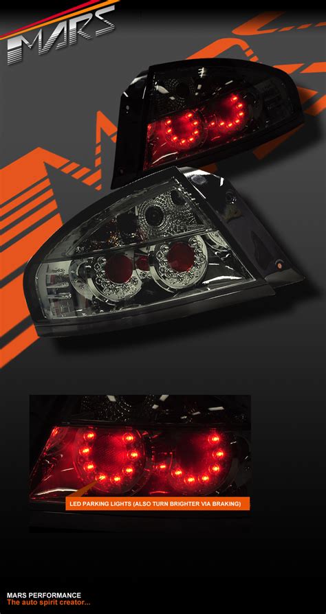 Smoked Led Altezza Tail Lights For Ford Falcon Fairmont Fpv Ba Bf Sedan