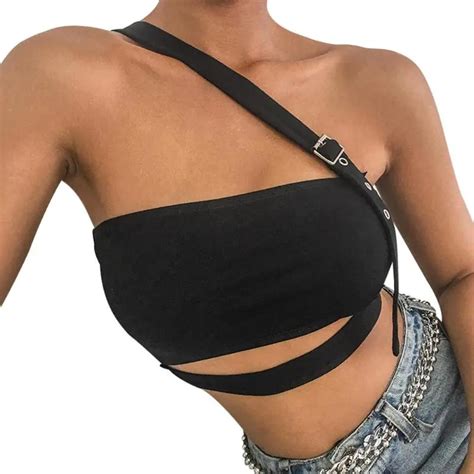 2019 fashion women hollow out cropped tops sexy hip pop streetwear summer casual backless