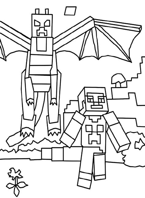 Minecraft Para Colorir Desenhos Imprimir