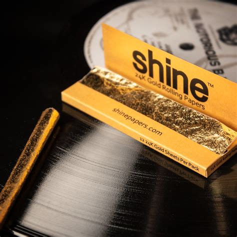 Shine 24K Gold Rolling Papers | iVIP BlackBox