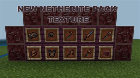 Текстуры New Netherite Pack для Minecraft