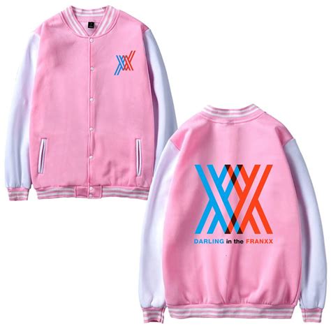 Darling In The Franxx Jacket Print Baseball Streetwear Fashion Anime