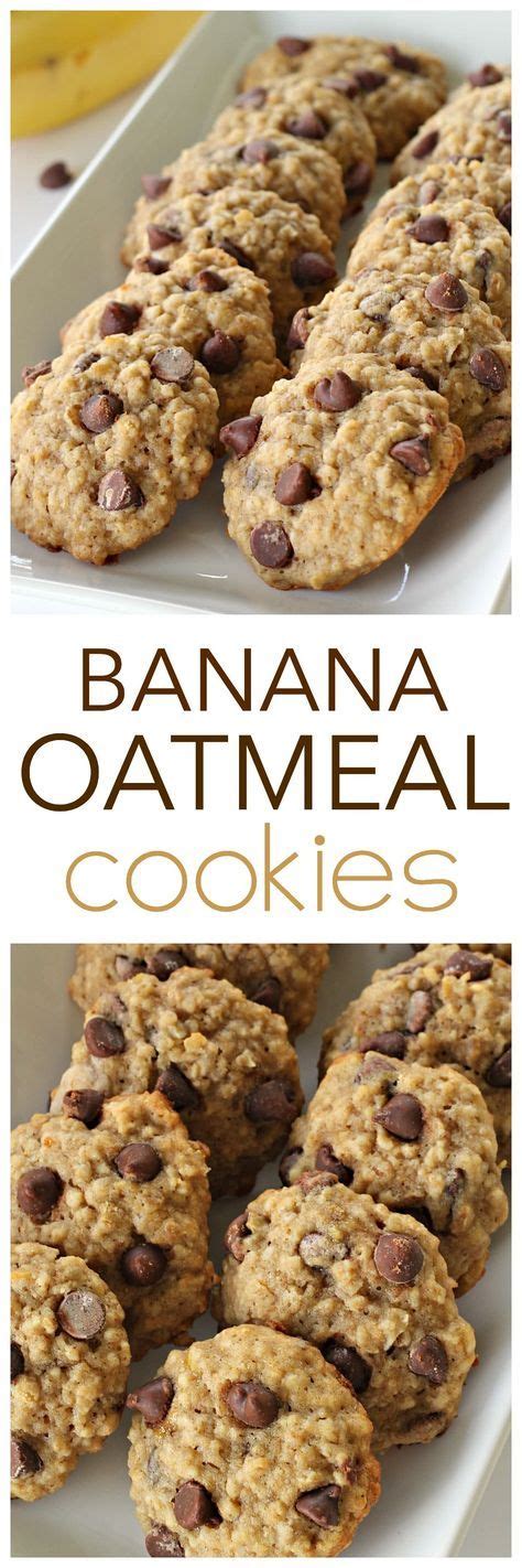 Vanilla 1 lg mix all above ingredients. Banana Oatmeal Cookies | Recipe | Banana oatmeal cookies, Desserts, Banana recipes