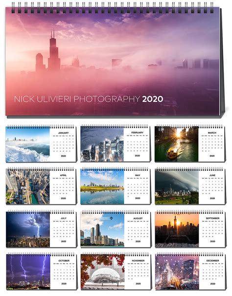 2020 Chicago Desktop Calendar Nick Ulivieri Photography