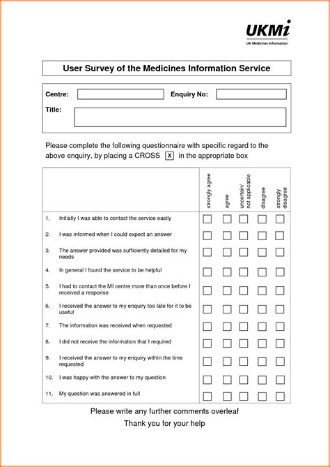 questionnaires templates word business mentor