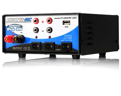 Protek Rc Super Pro 20 Three Output World Edition Power Supply Wusb