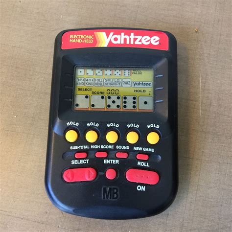 Handheld Yahtzee Electronic Game Vintage Working Travel Game Car Game