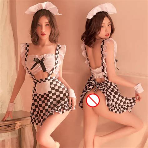 Sexy Maid Apron Costumes Women Lingerie Servant Cosplay Dress Porno Play Outfits Picclick