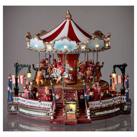 Christmas Decoration Carousel With Lights Music And Online Sales On