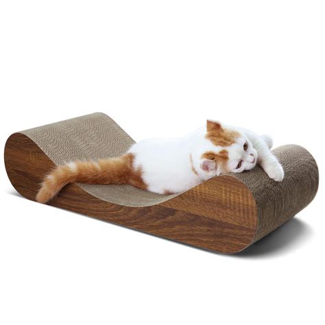 Scratchme Cat Scratcher Cardboard Lounge Bed Cat Scratching Post With