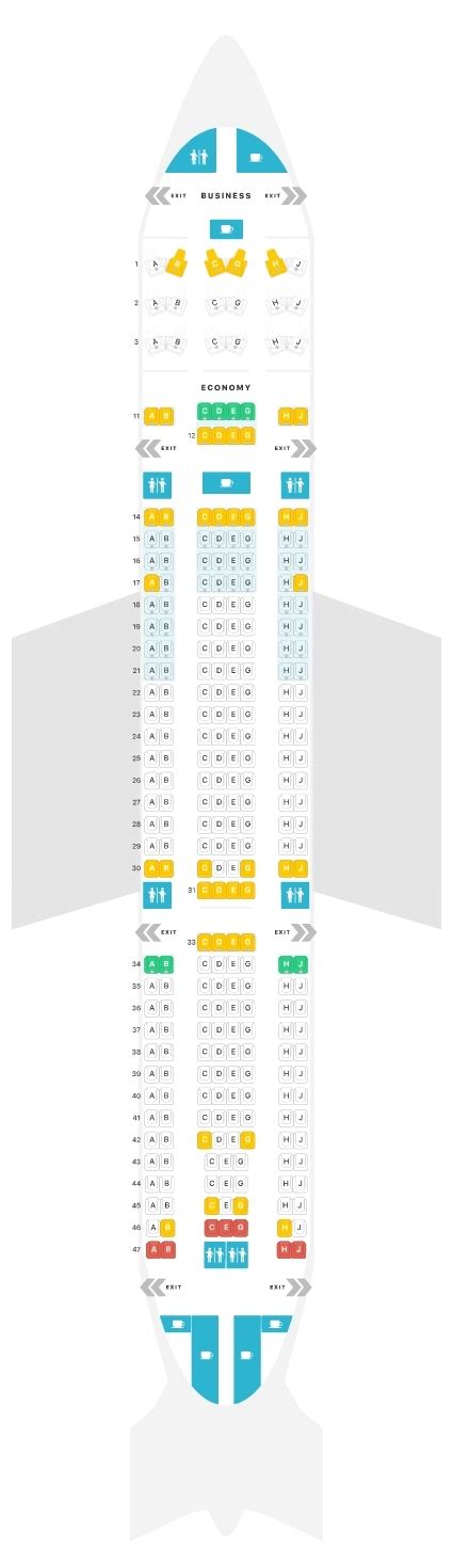 Hawaiian Airlines A330 Seat Map Airportix