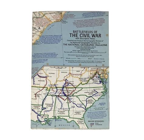 Battlefields Of The Civil War National Geographic Magazine Etsy