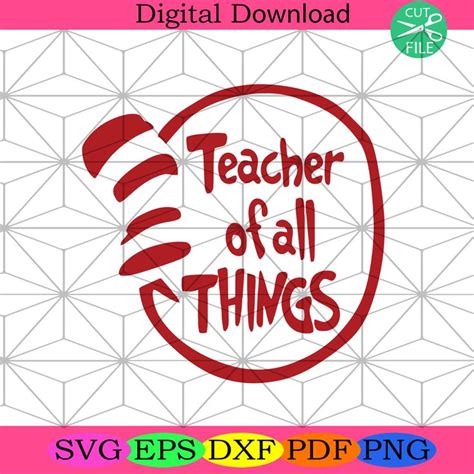 Teacher Of All Things Svg Files