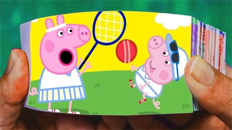 Flip Book Peppa Pig English Episodes üéæ Peppa Pig Plays Tennis