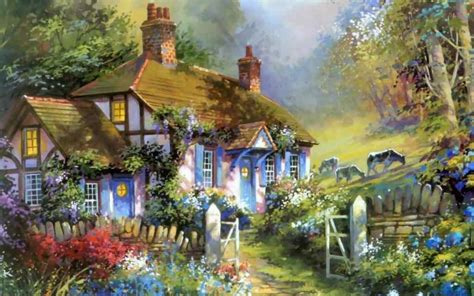 39 Computer English Country Cottage Wallpaper On Wallpapersafari