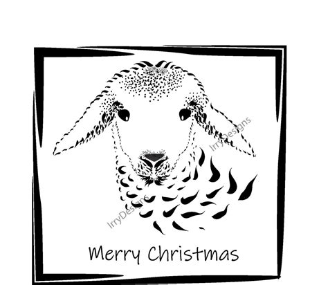 Christmas Svg Lamb Drawing Lamb Svg Jesus Svg Merry Etsy