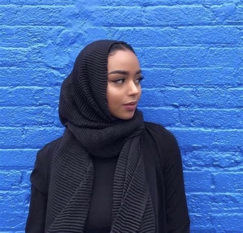 Crinkled Hijab Black Hijab Hijab Fashion Black Hijab