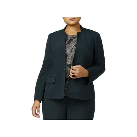 Kasper Kasper Womens Plus Suit Separate Wear To Work One Button