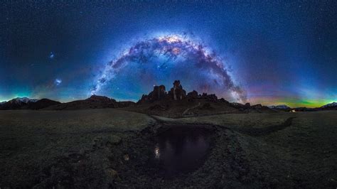New Zealand Castle Hill Atmosphere Milky Way Night Sky