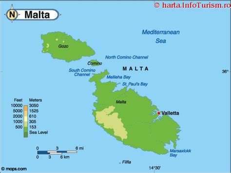 Faceti itinerarul dvs cu harta cipru. Harta Malta