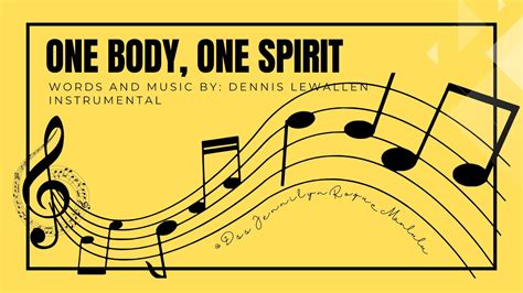 One Body One Spirit With Lyrics Instrumental Youtube