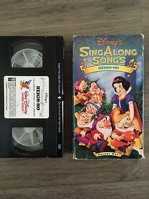 Disney S Sing Along Songs Heigh Ho Vhs Tape Volume Vol One Snow