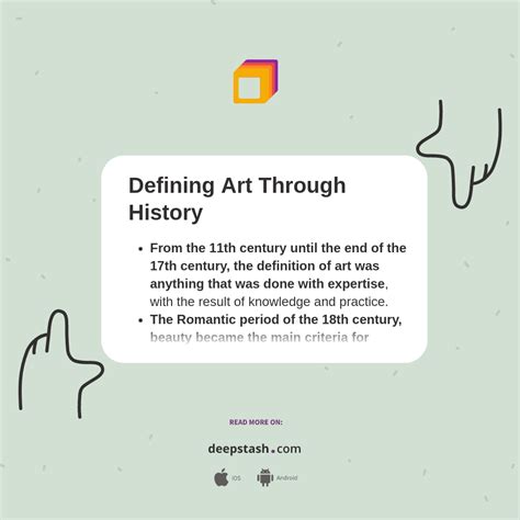 Defining Art Through History Deepstash