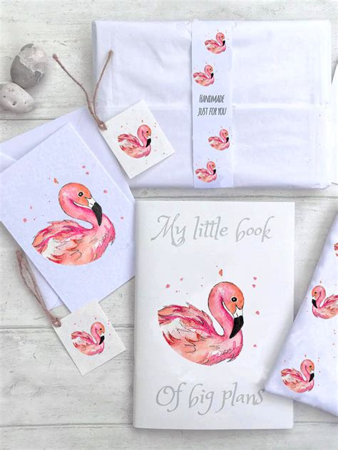 Flamingo Ts Flamingo Stationery Flamingo Notebook Etsy