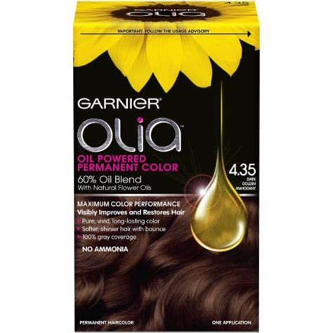 Garnier Olia 435 Dark Golden Mahogany Hair Color 1 Ct King Soopers
