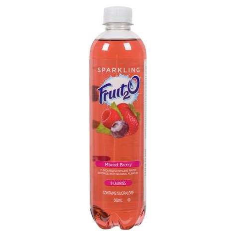 Fruit2o Flavoured Sparkling Water Beverage With Natural Flavours Mixed