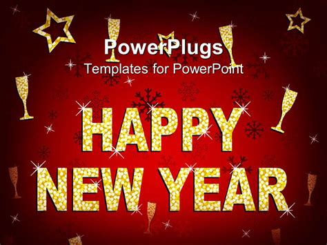 Free Happy New Year Powerpoint Template Printable Templates