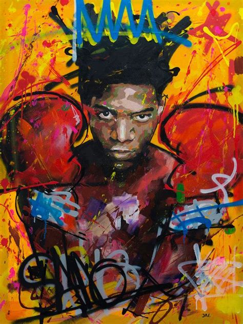 Jean Michel Basquiat Original Painting 40 Worldwide Shipping Large