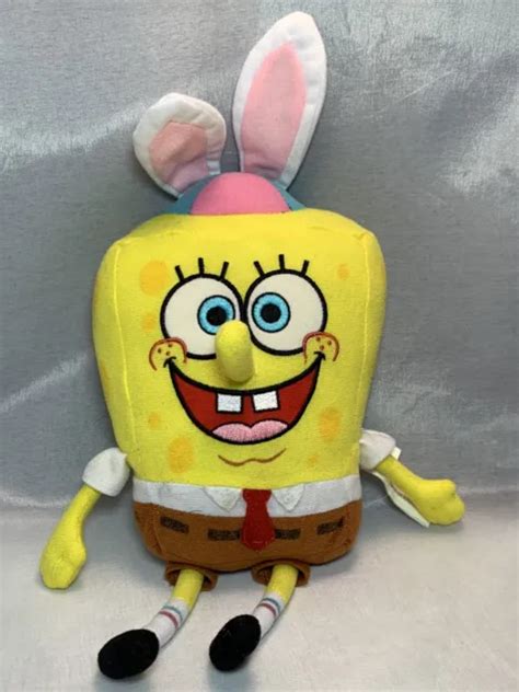 2006 Nickelodeon Spongebob Squarepants Easter Bunny Ears 13 Plush