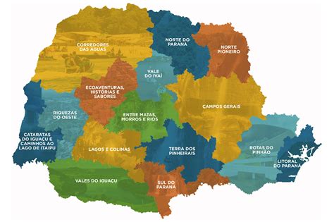 Paraná Integra Novo Mapa Do Ministério Do Turismo Com 210 Cidades E 15
