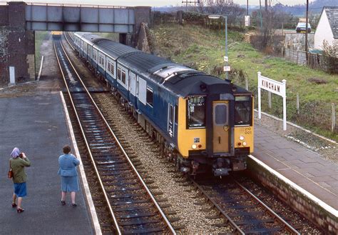 Unit 210001 Enters Kingham Station On The O Wandw Line On 23rd April 1983