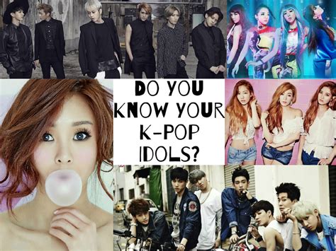 Quiz Do You Know Your K Pop Idols Soompi