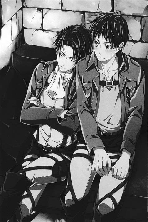 ereri so cute levi x eren ereri livai