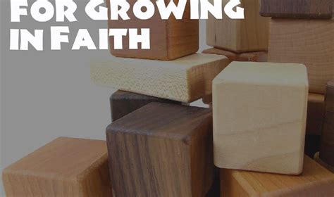 Building Blocks For Growing In Faith Servants Of Grace