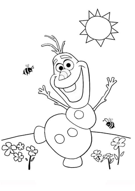 Olaf In Summer Coloring Pages Hakikahlenberg