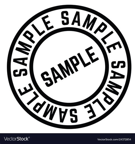 Sample Stamp Royalty Free Vector Image Vectorstock